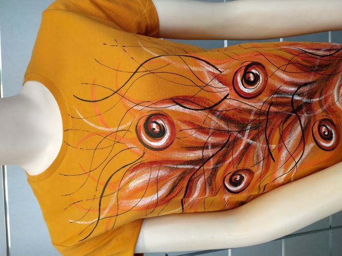 Dámské tričko 42 ručně malované