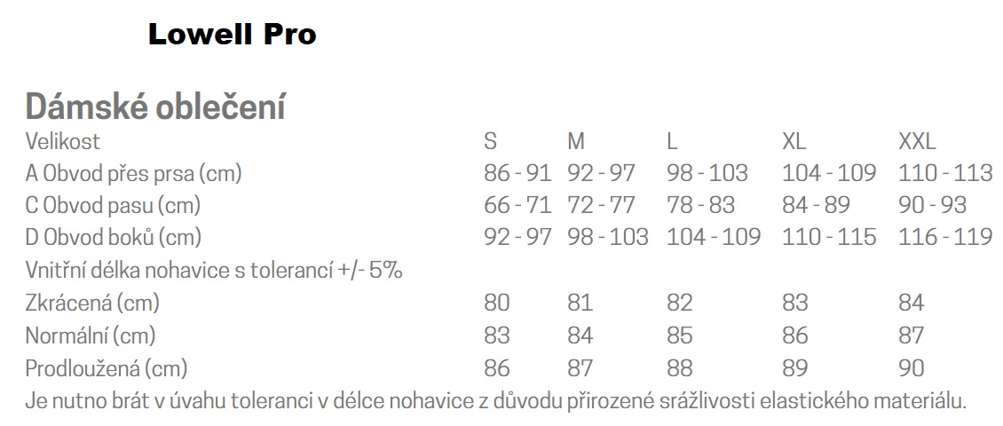 Lowellpro dámská sukně L