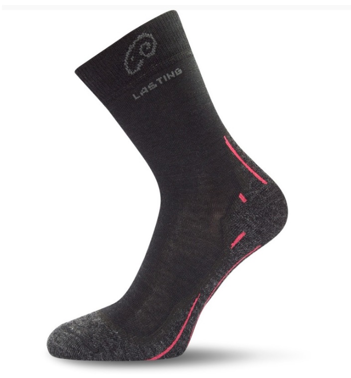 Merino ponožky Lasting WHI růžové