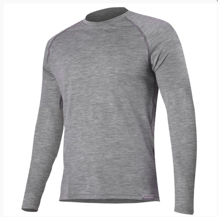 Lasting Atar XL pánské merino triko šedé