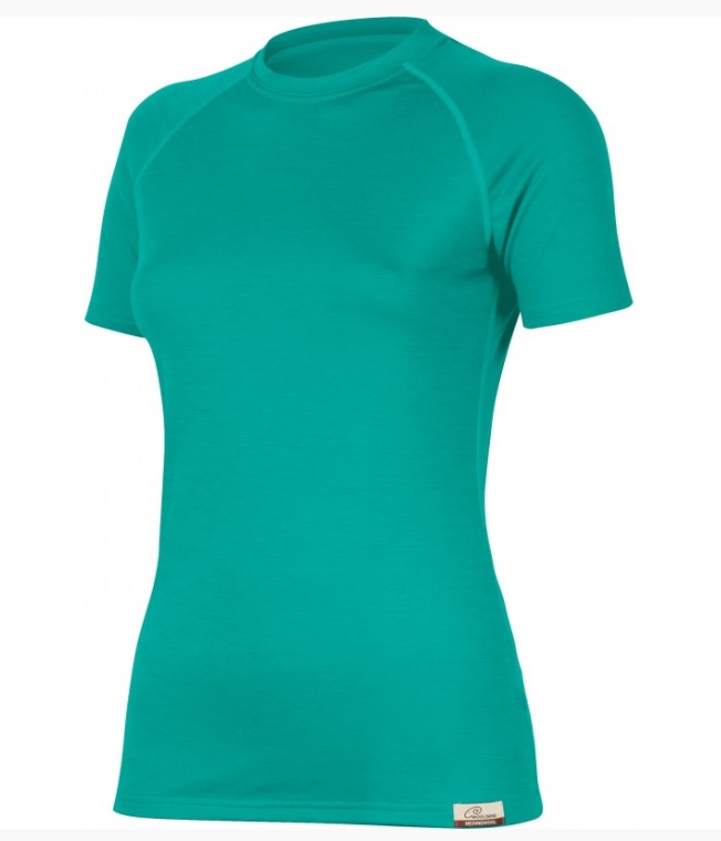Dámské merino triko Lasting Alea XL 6565 tyrkysové