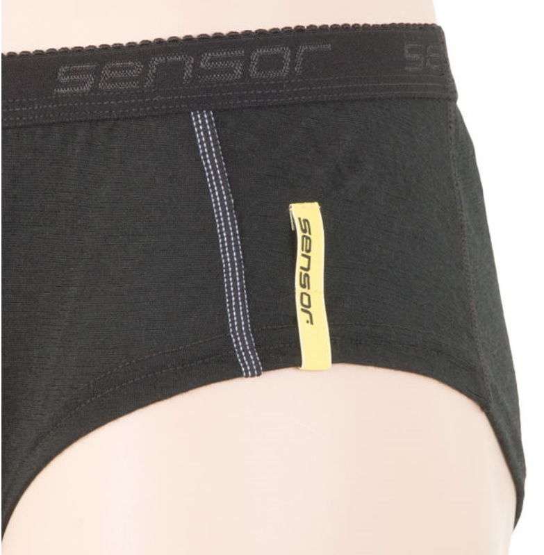 SENSOR MERINO ACTIVE DÁMSKÉ KALHOTKY ČERNÁ L