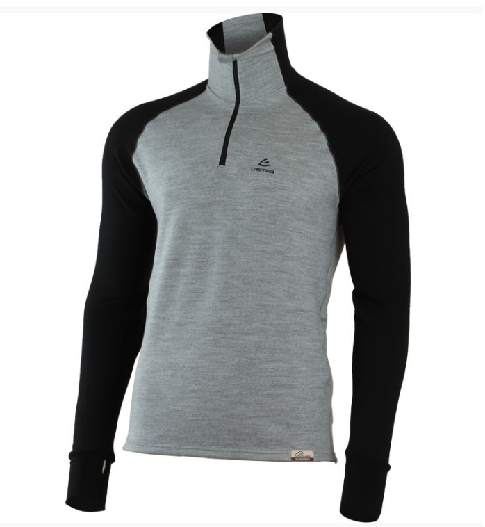 Lasting LEO XL pánská merino mikina modrá