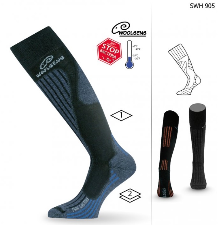 Lyžařské podkolenky merino Lasting SWH