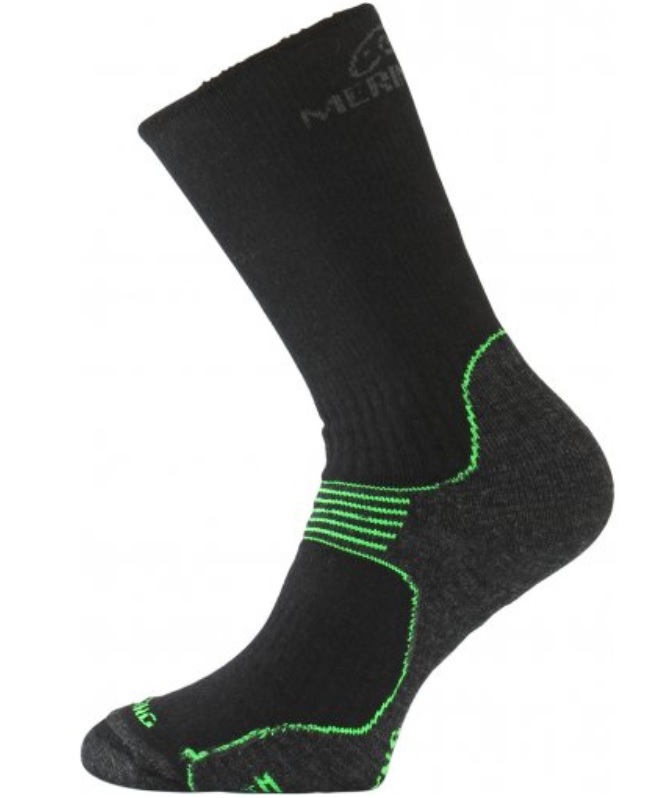 Merino ponožky Lasting WSB černé