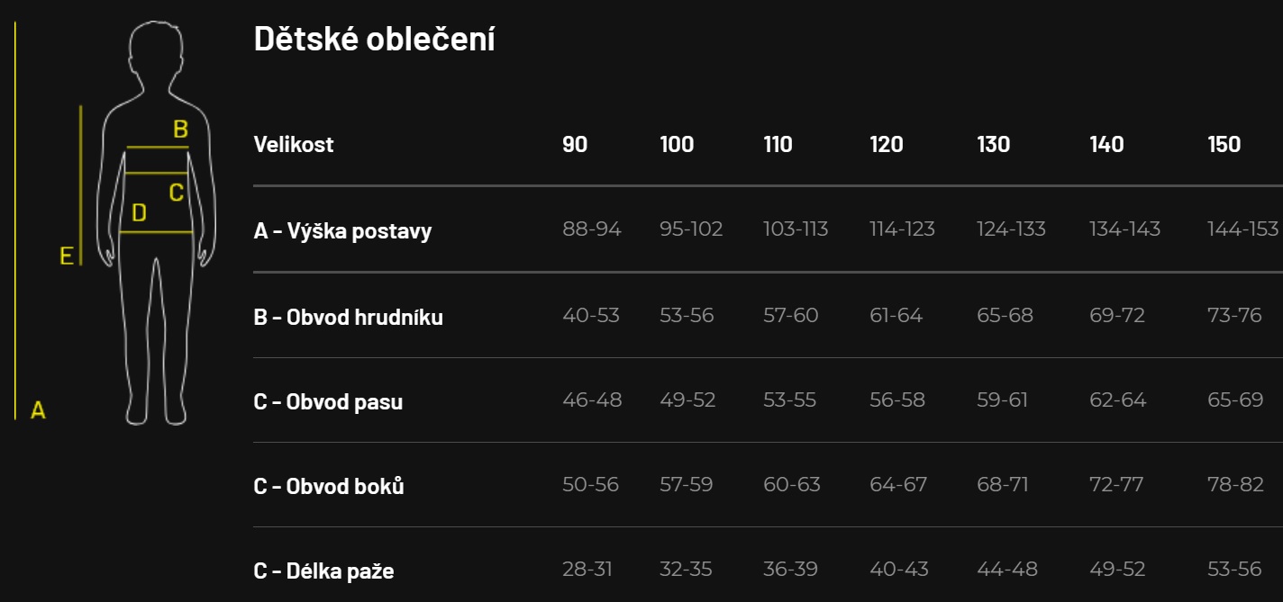 Sensor junior sada funkčního prádla