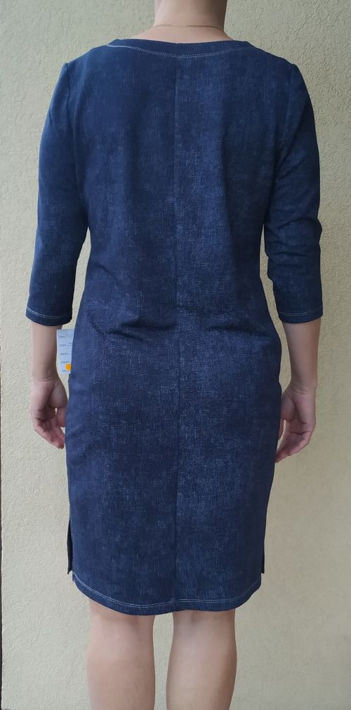 Dámské šaty imitace rifloviny, ČR výroba, vel 40