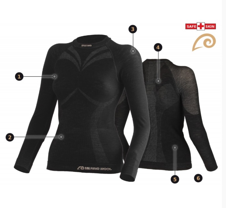 Merino triko dámské Lasting Watala