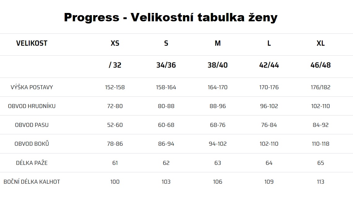 Progress funkční triko dámské a spodky M