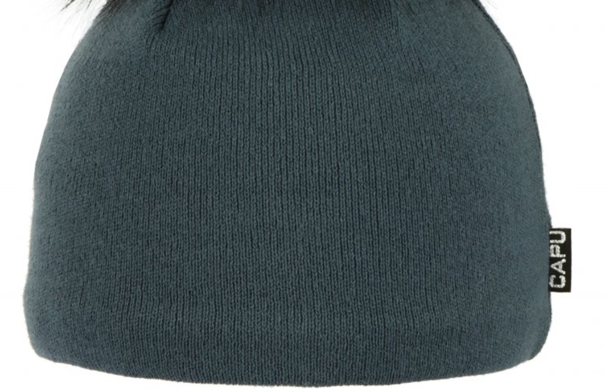 Dámská zimní čepice s bambulí Capu 1745 modrá