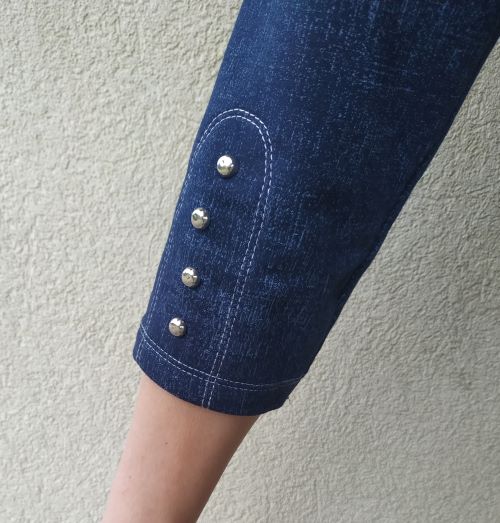 Dámské šaty imitace rifloviny, ČR výroba, vel 40