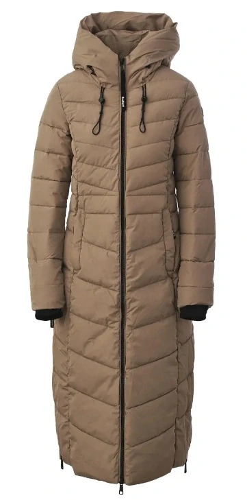 Redspot dlouhý dámský zimní kabát J59 červený M