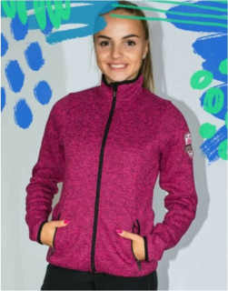 Dámský sportovní svetr na zip LowellPro Fuego vínový M