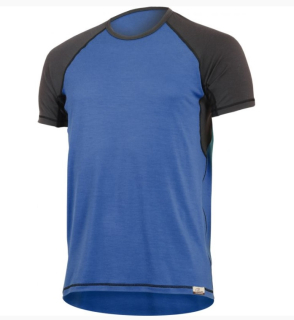 Pánské merino triko Lasting OTO modré XXL
