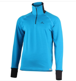 Lasting LEO XL pánská merino mikina modrá