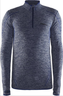 Pánské triko CRAFT Fuseknit Comfort Zip M modré