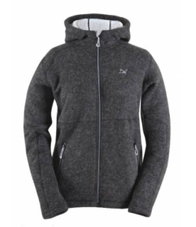 Mikina dámská z vlněného fleece antracit 38
