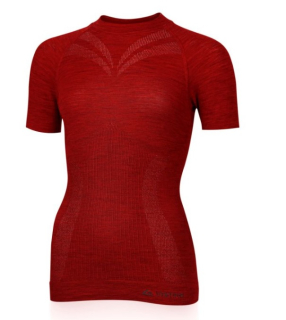 Dámské merino triko Lasting Malba L/XL červené
