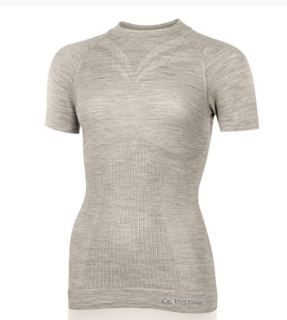 Dámské merino triko Lasting Malba S/M béžové