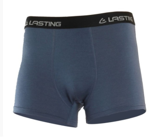 Lasting NORO XL pánské merino boxerky modré